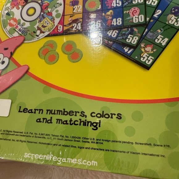 Nickelodeon DVD Bingo Game Dora Hosted by Spongebob New Age 4+ - Picture 7 of 9